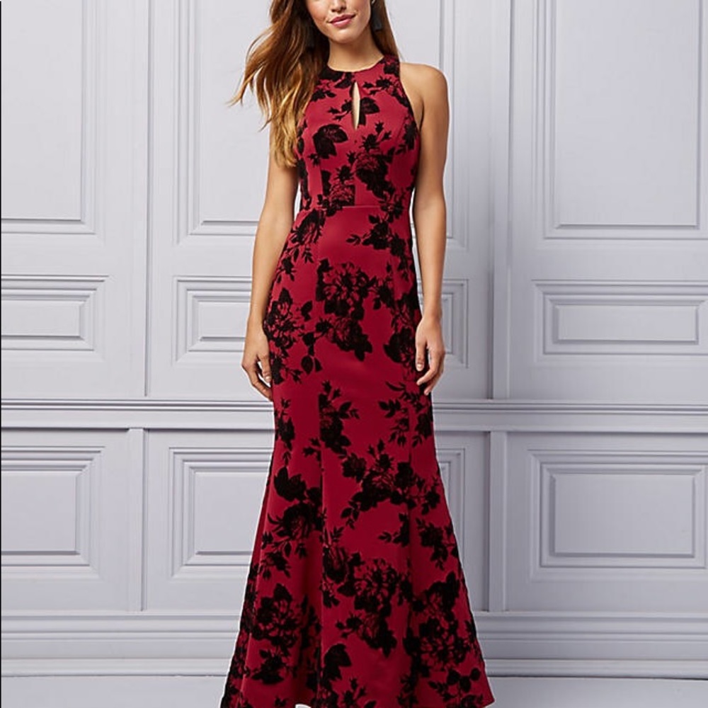 Floral detailed Formal Dress